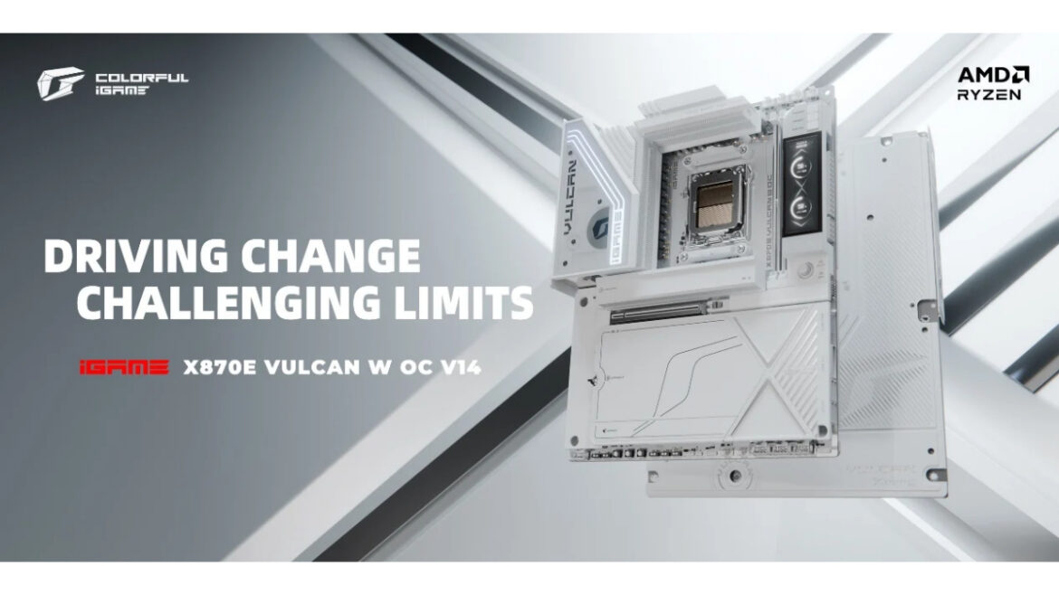 COLORFUL Launches the iGame X870E VULCAN W OC Motherboard